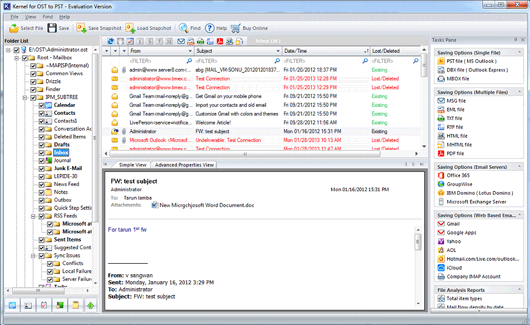 nucleus kernel exchange ost to pst 14